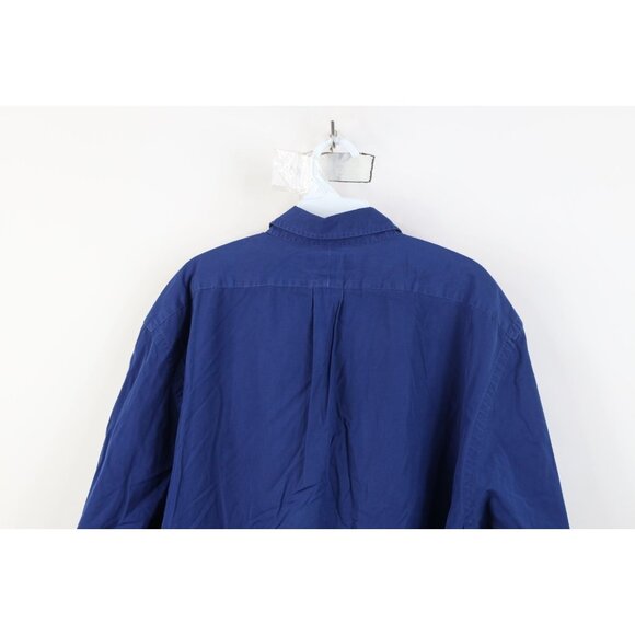 Vintage 90s Ralph Lauren Mens Large Faded Blake Short Sleeve Button Down Shirt - Picture 13 of 14